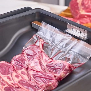 Alimento embalado a vácuo com embalagem Selovac