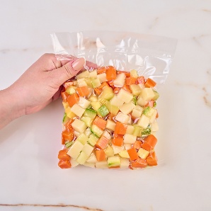 Vegetais embalados